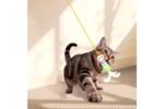 Electric Cat Yo-Yo Toy, Interactive Self Play Boredom Relief Automatic Pet Exercise Toy for Indoor Cats - Pink - Image 2