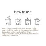 304 Stainless Steel French Press Coffee Maker, Household Hand-Brew Coffee Pot, Tea Filter Pot—1000ML - Image 8