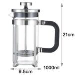1000ml French Press Coffee Maker Set, Manual Press Coffee Pot, Multi-function Tea & Coffee Filter Brewer - Image 5