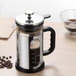 1000ml Press Sealed Lid French Press, Borosilicate Glass Coffee Maker, Manual Tea Brewer - Image 5