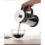 1000ml Press Sealed Lid French Press, Borosilicate Glass Coffee Maker, Manual Tea Brewer - Image 6