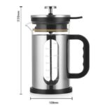 1000ml Press Sealed Lid French Press, Borosilicate Glass Coffee Maker, Manual Tea Brewer - Image 8