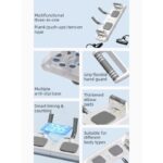 Multifunctional Push-Up Board, Smart Timing & Counting, Home Workout Board with Resistance Bands—White - Image 3