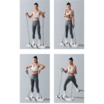 Multifunctional Push-Up Board, Smart Timing & Counting, Home Workout Board with Resistance Bands—White - Image 6