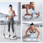 3-in-1 Multifunctional Push-up Training Board, Smart Timer & Counter Push (includes pull rope), Home Fitness Board—Black - Image 3