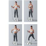 3-in-1 Multifunctional Push-up Training Board, Smart Timer & Counter Push (includes pull rope), Home Fitness Board—Black - Image 8