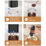 Type-C Rechargeable Electric Pepper Grinder, Digital Power Display Automatic Spice Mill—Silver - Image 7