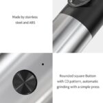 Type-C -Electric Pepper Grinder, 5-level Adjustable Spice Mill With LED Light, Automatic Salt & Pepper Grinder - Image 6