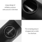 Type-C -Electric Pepper Grinder, 5-level Adjustable Spice Mill With LED Light, Automatic Salt & Pepper Grinder - Image 7