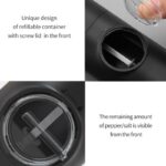 Type-C - Automatic Salt and Pepper Grinder for the Home Kitchen, 5-Level Adjustable Spice Mill with LED Light - Image 5