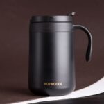 Portable Pour-Over Coffee Set, 304 Stainless Steel Insulated Coffee Mug, Insulated Mug + Drip Filter, 2-Piece Kit—White - Image 8