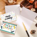 Colorful Happy Birthday Greeting Cards Set, 24Pcs Cards with Envelopes - Image 7