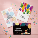24 PCS Black Gold Happy Birthday Cards Set, Assorted Birthday Greeting Cards with Envelopes - Image 3