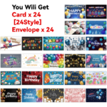 Happy Birthday Greeting Cards Set, 24Pcs Birthday Note Cards with Envelopes - Image 5