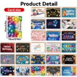 Happy Birthday Greeting Cards Set, 24Pcs Birthday Note Cards with Envelopes - Image 6