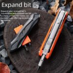 Outdoor Multi Tool Pliers Foldable Multi-function Pocket Survival Tool with Bits Set - Image 2