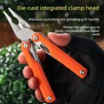Outdoor Multi Tool Pliers Foldable Multi-function Pocket Survival Tool with Bits Set - Image 3