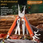 Outdoor Multi Tool Pliers Foldable Multi-function Pocket Survival Tool with Bits Set - Image 4