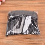 Disposable Plastic Forks 100 Pack, Heavy Duty Single Use Cutlery for Party Picnic Takeaway Catering-Black