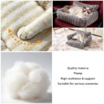 Cozy Foldable Pet Sofa Bed with Plush Sherpa Fleece – A Portable, Warm Retreat for Cats and Small Dogs Perfect for Nap Time, Travel, and Living Room Lounging (Grey) - Image 6