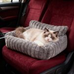 Cozy Foldable Pet Sofa Bed with Plush Sherpa Fleece – A Portable, Warm Retreat for Cats and Small Dogs Perfect for Nap Time, Travel, and Living Room Lounging (Grey) - Image 7