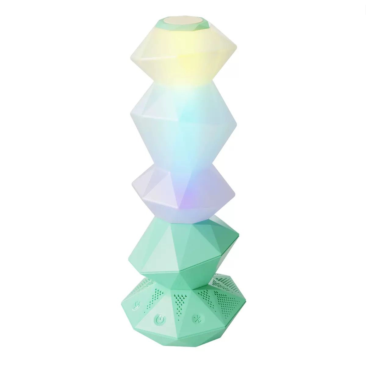 V1341-ZY-3B2UUVYM-GREEN-00 RGB Magic Crystal Speaker Lamp with Bluetooth, Music Sync, and Ambient Lighting for Gaming Desk, Bedroom, or Home Decor (Green) - Image 1
