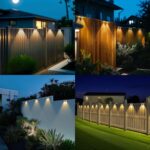 Solar Powered Outdoor Fence Light, Warm White Decorative Garden Rail Light with Auto On/Off, Easy Installation for Patio, Deck, and Yard Illumination (2PCS, WarmLight) - Image 3