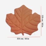 Leaf-Shaped Multi-Functional Pet Mat – Plush, Thick, and All-Season Comfort for Your Cat or Dog, Perfect as a Floor Pad, Crate Cushion, Sofa Protector, or Cozy Blanket (Orange) - Image 2