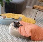 Leaf-Shaped Multi-Functional Pet Mat – Plush, Thick, and All-Season Comfort for Your Cat or Dog, Perfect as a Floor Pad, Crate Cushion, Sofa Protector, or Cozy Blanket (Orange) - Image 14