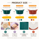 Multipurpose Platinum Silicone Steamer Pot – Food-Grade, Freezer-to-Oven Safe, Microwave & Dishwasher Friendly for Meal Prep, Baby Food, and Everyday Cooking (900ml, Beige) - Image 3
