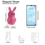 Adorable bunny-shaped motion sensor wall light with magnetic mounting, flicker-free LED, and three color temperatures—perfect for bedrooms, hallways, and staircases to create a warm, hands-free glow at night. (Blush, 2PCS) - Image 13