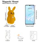 Adorable bunny-shaped motion sensor wall light with magnetic mounting, flicker-free LED, and three color temperatures—perfect for bedrooms, hallways, and staircases to create a warm, hands-free glow at night. (Yellow, 2PCS) - Image 2