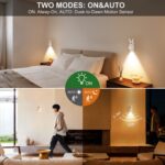 Adorable bunny-shaped motion sensor wall light with magnetic mounting, flicker-free LED, and three color temperatures—perfect for bedrooms, hallways, and staircases to create a warm, hands-free glow at night. (Yellow, 2PCS) - Image 6