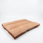 Luxuriously Soft and Thick Pet Sleeping Mat, Perfect Four-Season Floor Bed for Dogs and Cats, Removable Washable Cover with Waterproof Non-Slip Base, Ideal for Light Sleepers and All Breeds (XL,Brown)