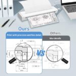Portable A4 Thermal Printer with Bluetooth Wireless Connectivity, Inkless Printing for Home, Office, and Tattoo Transfer Use on Paper and Various Media (White) - Image 5