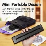Portable A4 Thermal Printer with Bluetooth Wireless Connectivity, Inkless Printing for Home, Office, and Tattoo Transfer Use on Paper and Various Media (White) - Image 8