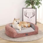 Plush Orthopedic Pet Sofa Bed with Bolstered Edges – Ultra-Soft Sponge Filled Luxury Dog and Cat Couch, Waterproof Inner Liner & Removable Washable Cover for Medium-Sized Pets Up to 35kg (Grey) - Image 6