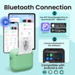 Mini Bluetooth Thermal Printer for Study, Journaling, and Labeling – Inkless Wireless Printing with App Control, Perfect for Students, DIY Lovers, and Home Organization Gifts (Green) - Image 4