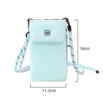 Blue Crossbody Phone Bag - Compact Travel Wallet with Large Capacity Multi Compartment Storage, Wear Resistant Shoulder Pouch for Phone, Coins and Daily Essentials
