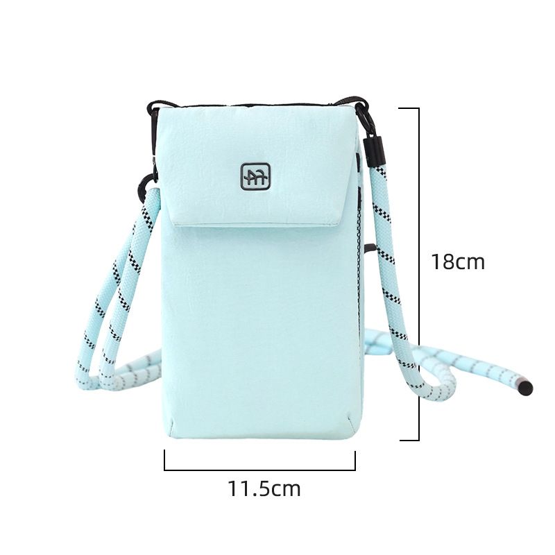 V888-ELOSUNG18567-00 Blue Crossbody Phone Bag - Compact Travel Wallet with Large Capacity Multi Compartment Storage, Wear Resistant Shoulder Pouch for Phone, Coins and Daily Essentials - Image 1
