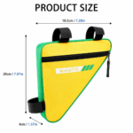 Yellow-green Bicycle Frame Bag - Triangular Storage Bag for Cycling, Outdoor Rides and Daily Commuting - Image 5