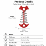 Red Fishbone Spring Tent Pegs - 5 Pack Outdoor Camping Stakes for Tent Guy Lines, Canopy and Board Fixing - Image 2