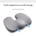Purple Memory Foam Seat Cushion - 44 x 35 x 6 cm Polyester Chair Pad, Anti-slip bottom,Thickened Breathable Comfort for Office Chairs, Student Desks and Everyday Seating - Image 7