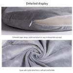 Purple Memory Foam Seat Cushion - 44 x 35 x 6 cm Polyester Chair Pad, Anti-slip bottom,Thickened Breathable Comfort for Office Chairs, Student Desks and Everyday Seating - Image 9