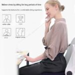 Grey Memory Foam Seat Cushion - 44 x 35 x 6 cm Polyester Chair Pad, Anti-slip bottom,Thickened Breathable Comfort for Office Chairs, Student Desks and Everyday Seating - Image 3