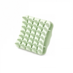 Green Silicone Scalp Massage Brush - Soft TPR Shampoo Brush for Deep Cleansing, Scalp Exfoliation & Hair Care, Wet & Dry Use with Ergonomic Grip