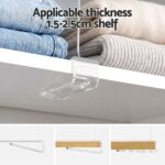 Artiss 6 Pack Closet Organizers and Storage Clear Shelf Dividers - Image 5