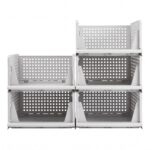 Artiss 5 Pack Stackable Plastic Storage Foldable Closet Organizers - Image 4