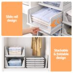 Artiss 5 Pack Stackable Plastic Storage Foldable Closet Organizers - Image 5