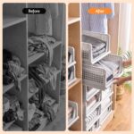 Artiss 5 Pack Stackable Plastic Storage Foldable Closet Organizers - Image 6